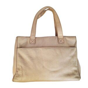 Stone Mountain Leather Tote Beige Professional Handbag